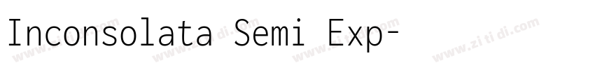 Inconsolata Semi Exp字体转换